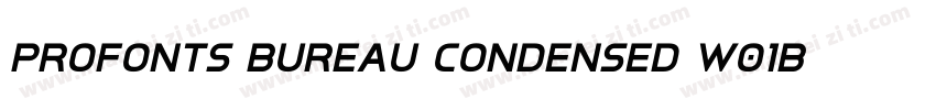 Profonts Bureau Condensed W01Bd字体转换